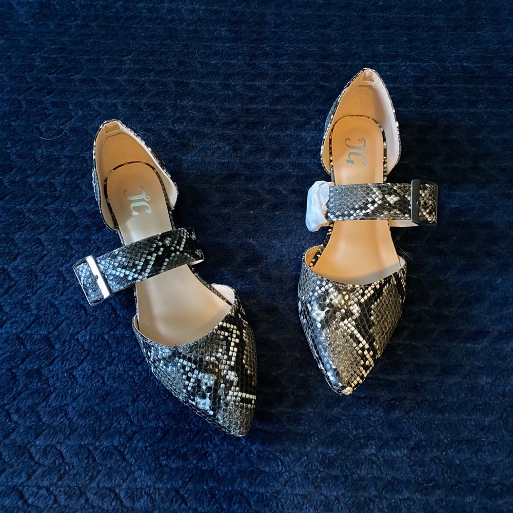 - Snakeskin sandals